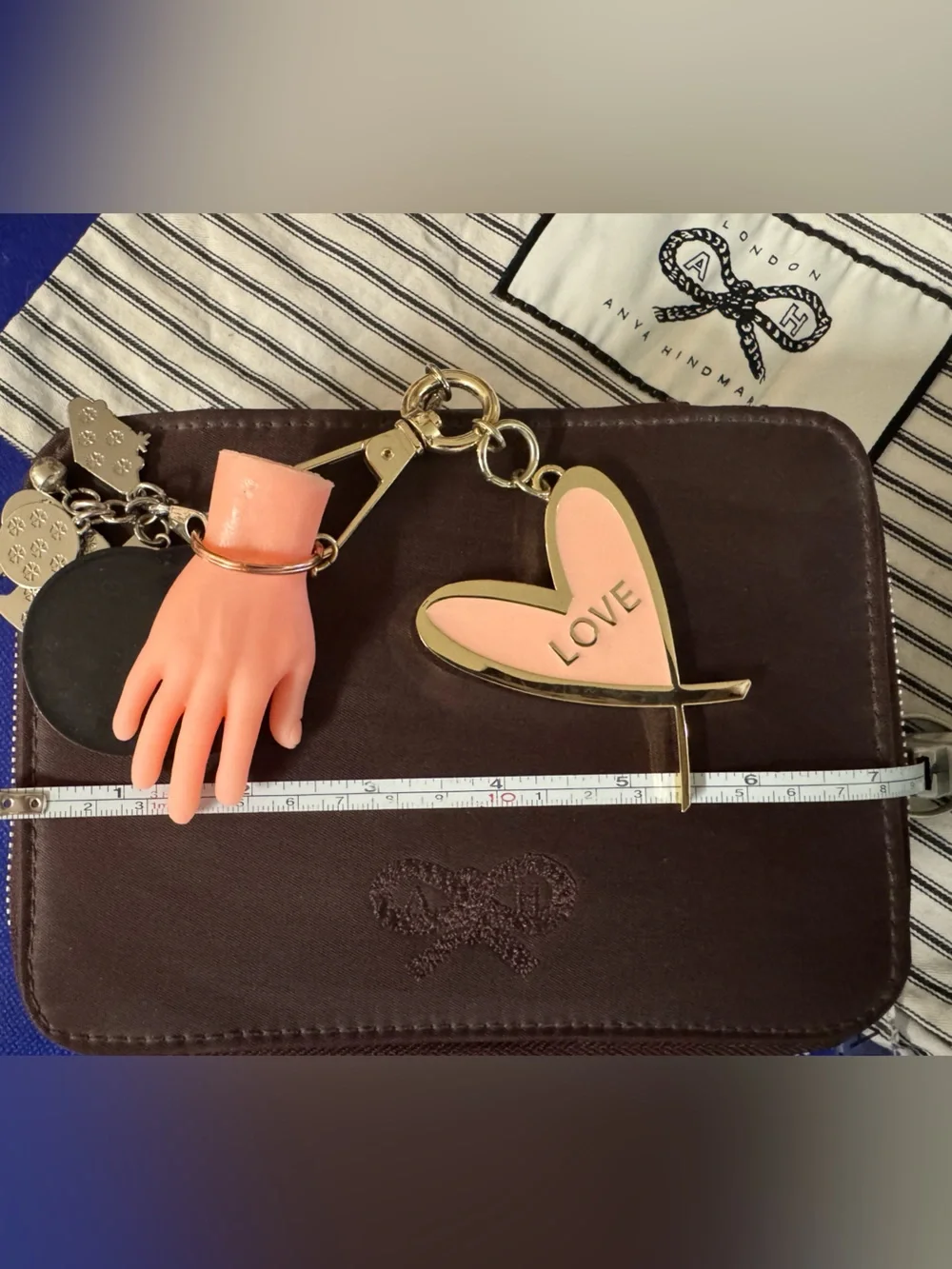 Anya Hindmarch 💯% Authentic Vintage make-up/toiletries case w/dust bag RARE find